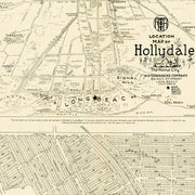 old Hollydale map