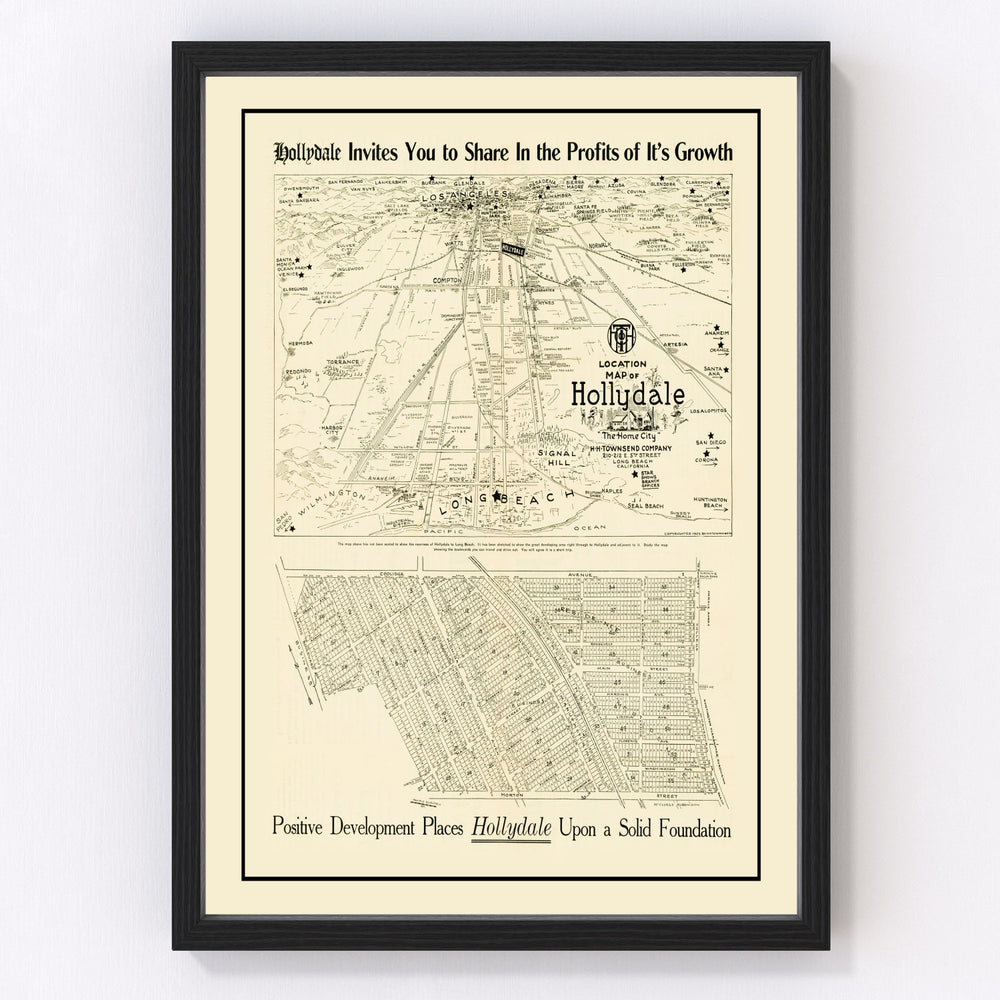Hollydale Vintage Map 1923