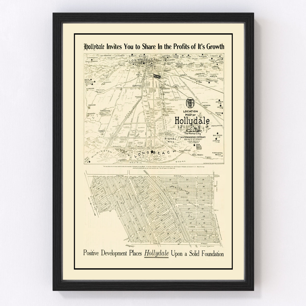 Hollydale Vintage Map 1923