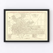 Palo Alto Vintage Map 1924