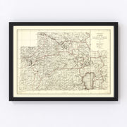 Tahoe National Forest Vintage Map 1925