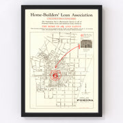 Pomona Vintage Map 1926