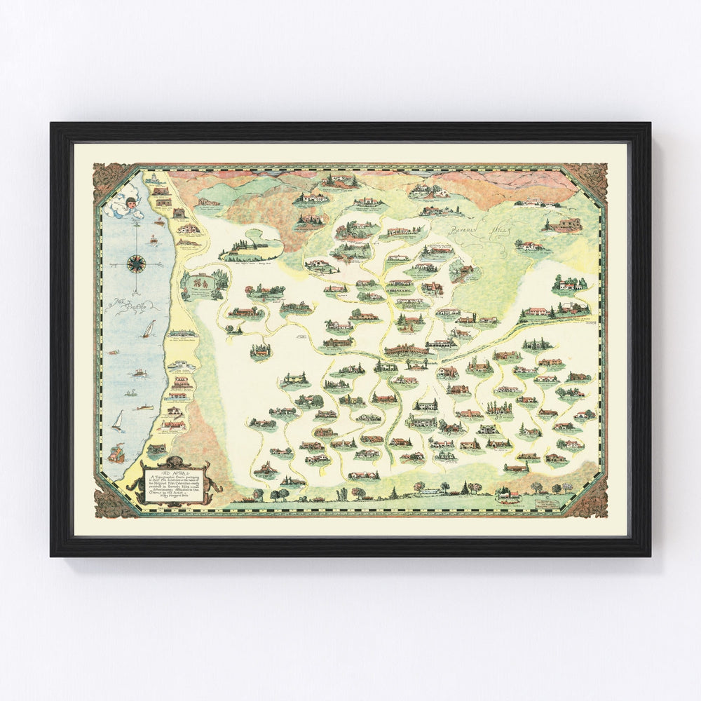 Beverly Hills Vintage Map 1930