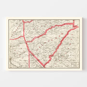 map of Calaveras Cou