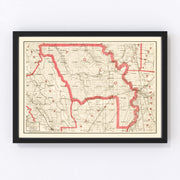 Yolo County Vintage Map 1914