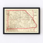 Bernardino County Vintage Map 1914