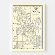 map of Napa