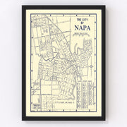 Napa Vintage Map 1920