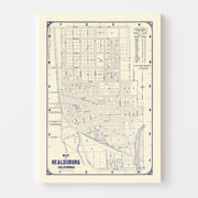 map of Healdsburg