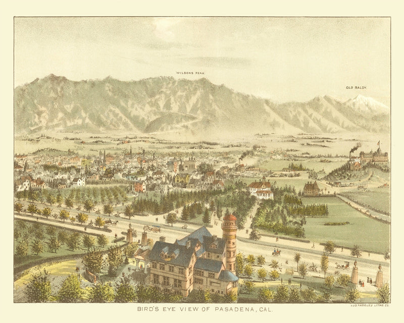 Size comparison using Vintage Map of Padadena, California 1892