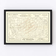 Pasadena Vintage Map 1893
