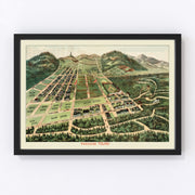 Haight-Ashbury District Vintage Map 1893