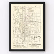 Pasadena Vintage Map 1902