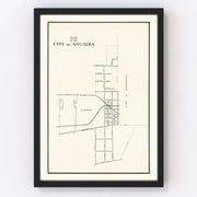 Arcadia Vintage Map 1910