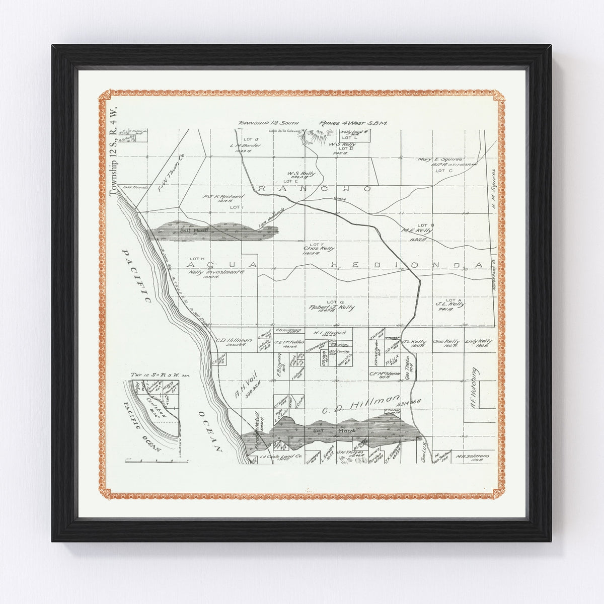 Carlsbad Vintage Map 1912