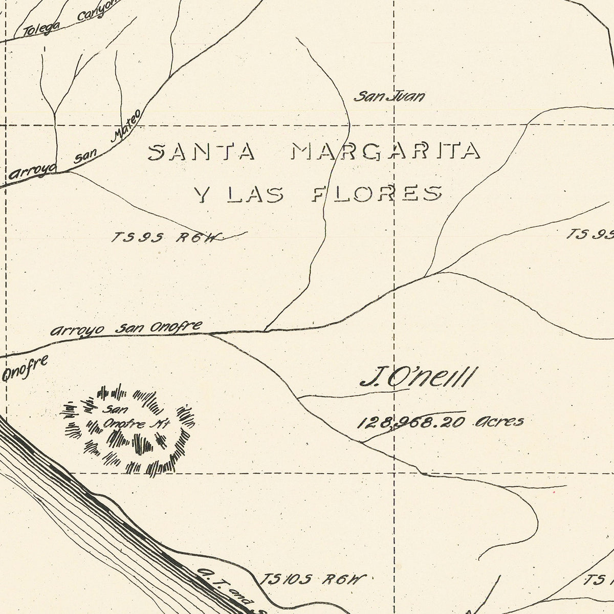 Restored historic details from the 1912 misc. attraction map of County, California