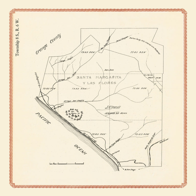 Size comparison using Vintage Map of Camp Pendleton, 1912