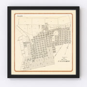 Escondido Vintage Map 1912