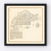 La Jolla Vintage Map 1912