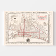 Vintage Map of Long Beach, California 1913