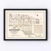 Kenwood Vintage Map 1887