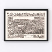 Grass Valley Vintage Map 1889