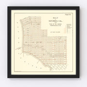 San Diego Vintage Map 1891