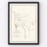 San Diego Vintage Map 1891