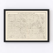 Day County Vintage Map 1898