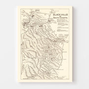 map of Black HIlls