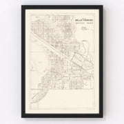 Belle Fourche Vintage Map 1949