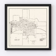 Flandreau Vintage Map 1970