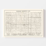 map of Faulk County