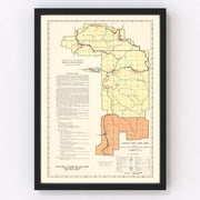 Custer State Park Vintage Map 1940