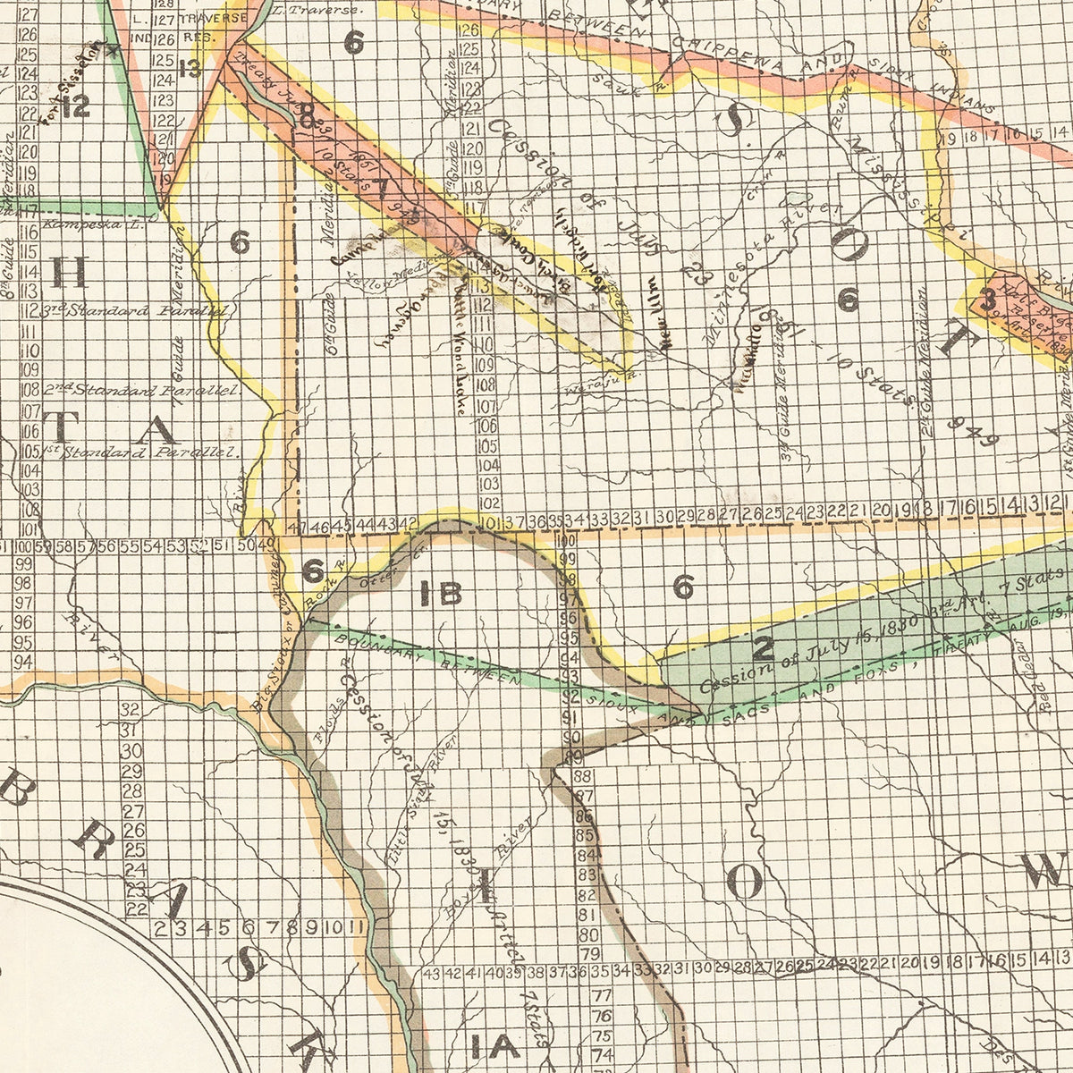 Restored historic details from the 1897 region map of County
