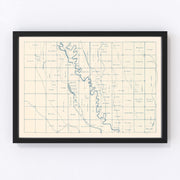 Brookings County Vintage Map 1921