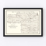 Grant County Vintage Map 1900