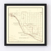 Charles Mix County Vintage Map 1953