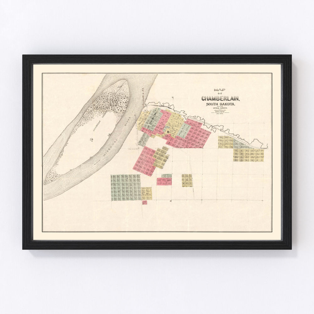 Chamberlain Vintage Map 1890