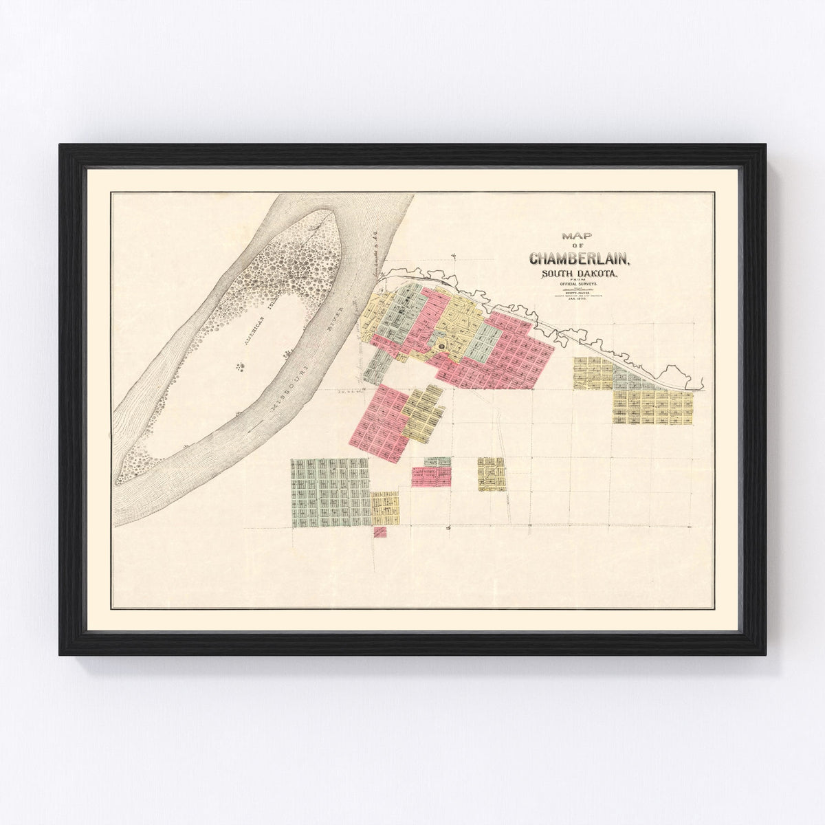 Chamberlain Vintage Map 1890