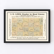 Brookings County Vintage Map 1917