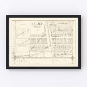 Letcher Vintage Map 1884
