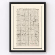 Hand County Vintage Map 1900