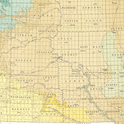old South Dakota map