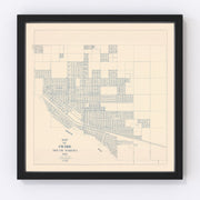 Pierre Vintage Map 1931