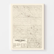 map of Turner County
