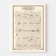 map of Aurora County