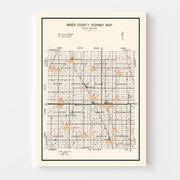 map of Miner County