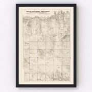Tripp County Vintage Map 1908