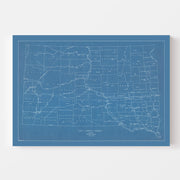 map of South Dakota